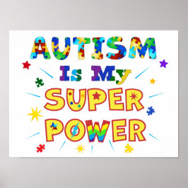 Póster El autismo es mi superpoder