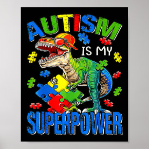 Póster El Autismo Es Mi Superpoder Autismo Concienciación