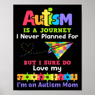 Póster El Autismo Es Un Viaje Que Nunca Planeé, Mamá Awa.