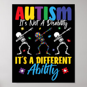 Póster El autismo no es una discapacidad, es una habilida