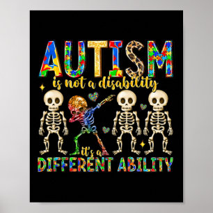 Póster El autismo no es una discapacidad, es una habilida