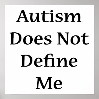 Póster El autismo no me define