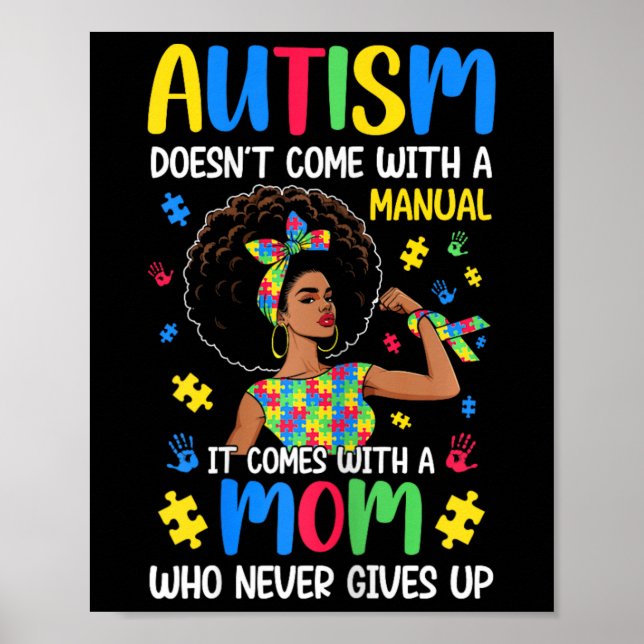Póster El autismo que mamá no viene con un manual viene B (Frente)