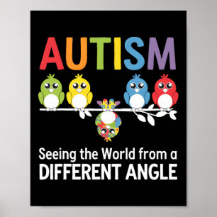 Póster El Autismo Viendo El Mundo Desde Un Ángulo Diferen