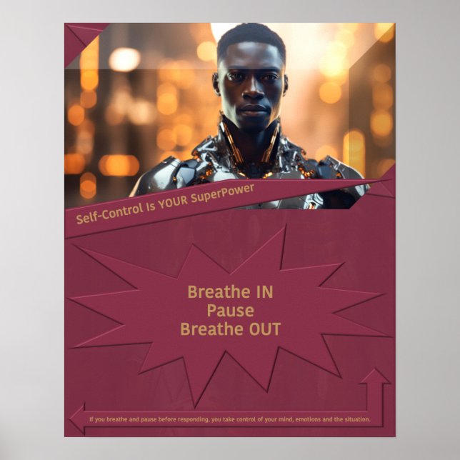 Póster El autocontrol es tu superpoder (Frente)