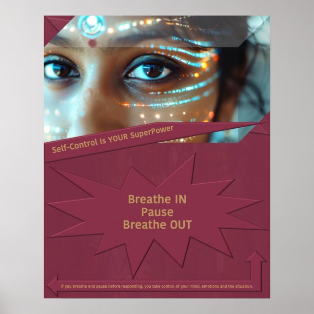 Póster El autocontrol es tu superpoder (Frente)