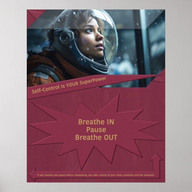 Póster El autocontrol es tu superpoder (Frente)