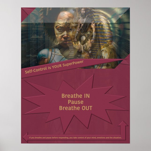 Póster El autocontrol es tu superpoder (Frente)