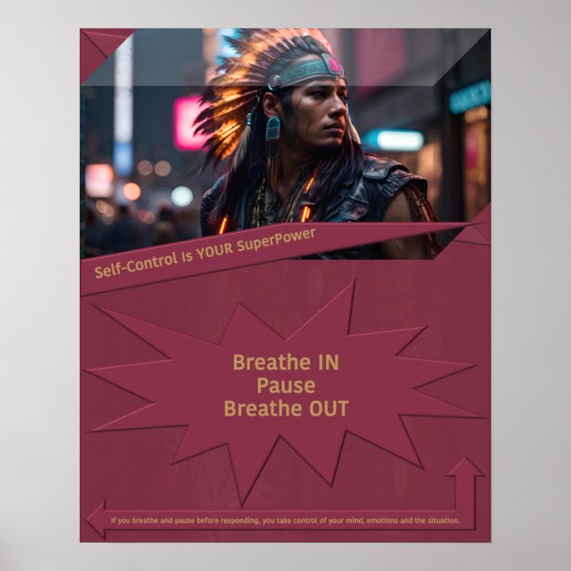 Póster El autocontrol es tu superpoder (Frente)
