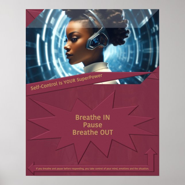 Póster El autocontrol es tu superpoder (Frente)