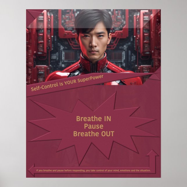 Póster El autocontrol es tu superpoder (Frente)