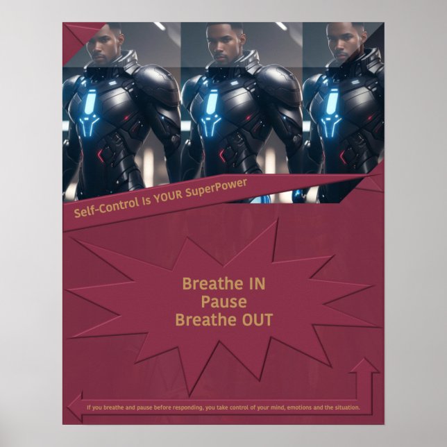 Póster El autocontrol es tu superpoder (Frente)