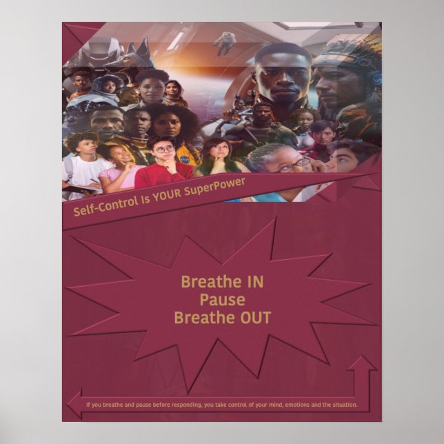 Póster El autocontrol es tu superpoder (Frente)