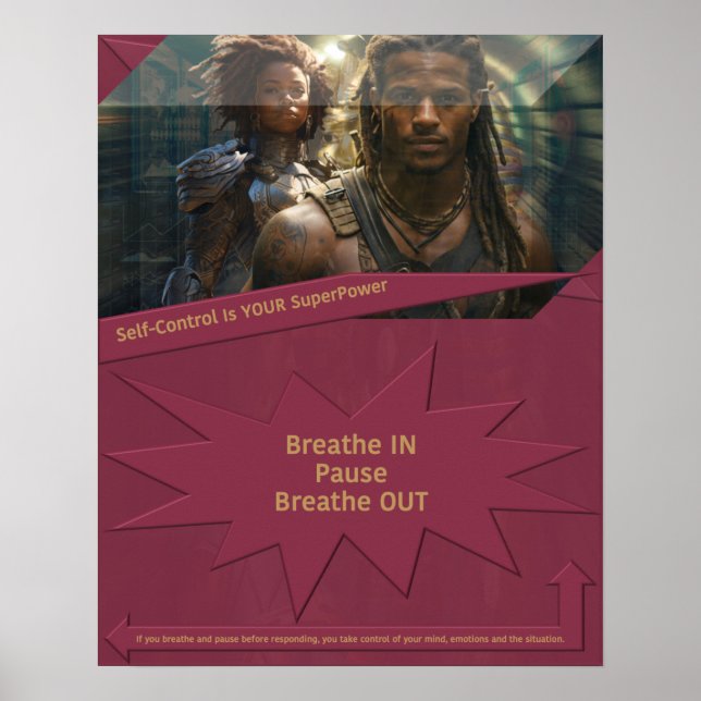 Póster El autocontrol es tu superpoder (Frente)