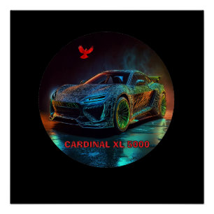 Póster El automóvil deportivo de élite Cardinal XL5000