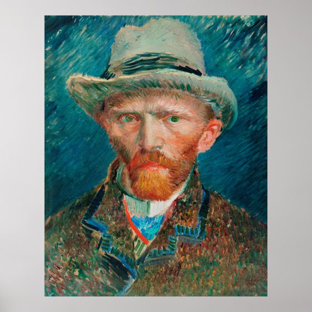 Póster El autorretrato de Vincent Van Gogh (Frente)
