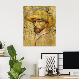 Póster El autorretrato de Vincent van Gogh con Gorra de p