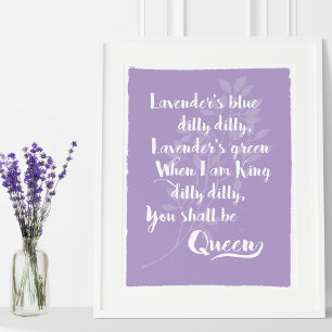 Póster El azul de Lavender