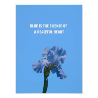 Póster El azul es el silencio de un corazón pacífico