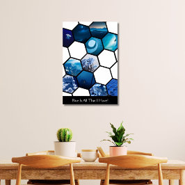 Póster ¡El Azul Es Todo Lo Que Tengo! Collage de fotos He