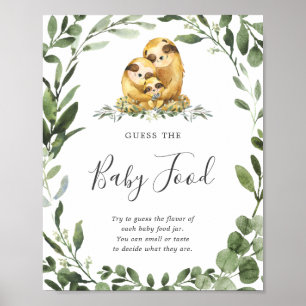 Póster El Baby Shower de la familia Slove Adivinan El Rót
