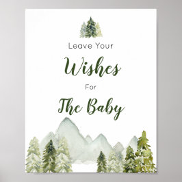 Póster El Baby Shower de Pine Tree Mountain quiere bebé