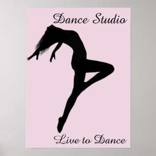 Póster El bailarín retira la silueta personalizada