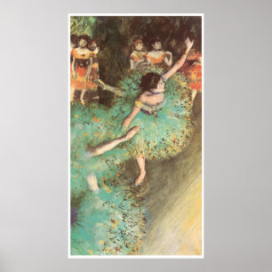 Póster El bailarín verde, c. 1880, Edgar Degas