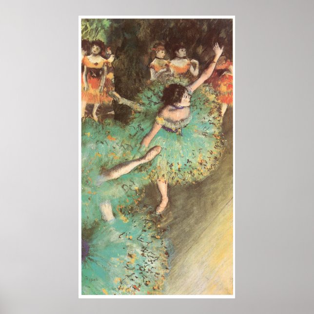 Póster El bailarín verde, c. 1880, Edgar Degas (Frente)