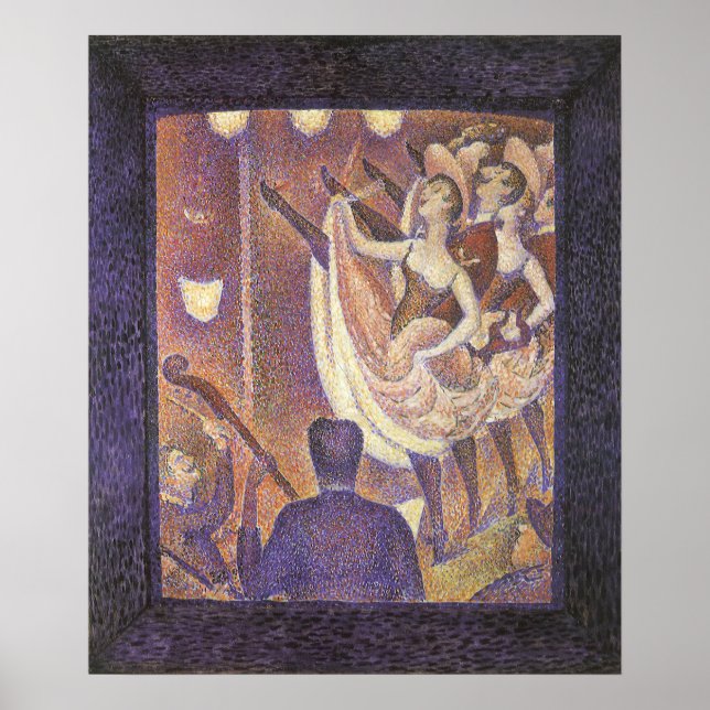 Póster El baile Can Can, Le Chahut de Georges Seurat (Frente)