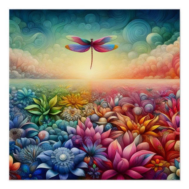 Póster El baile de la libélula (Anverso)