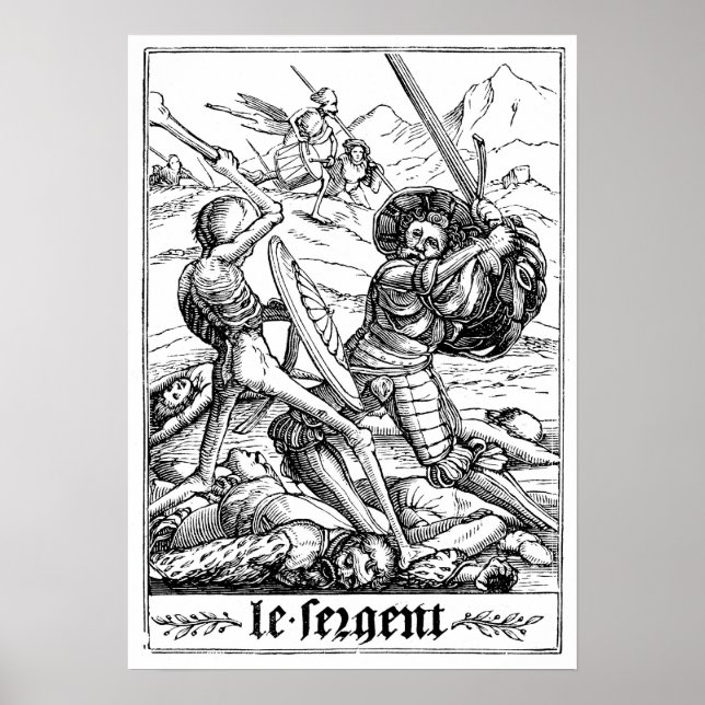 Póster El baile de la muerte - el soldado (Frente)