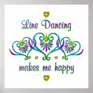Póster El baile de línea me hace feliz
