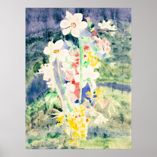 Póster El baile de Narciso de Charles Demuth (Frente)