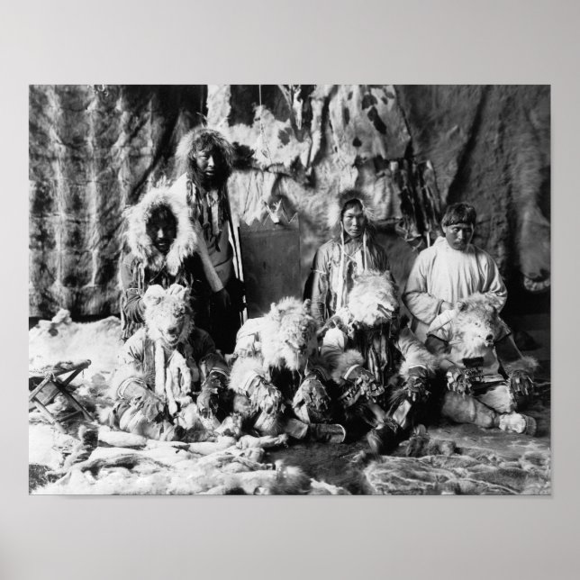 Póster El "baile del lobo" de los Kaviagamutes (Frente)