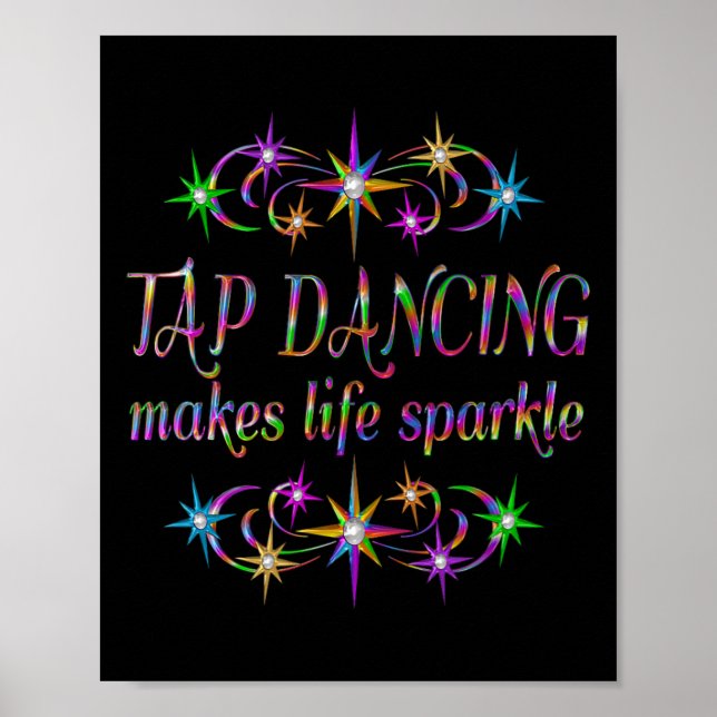 Póster El baile Tap hace que la vida se vuelva parca (Frente)