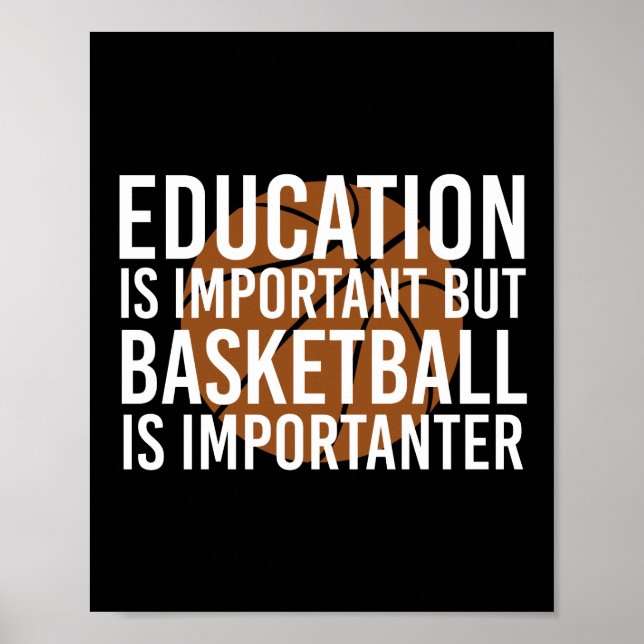 Póster El baloncesto es importantísimo. (Frente)