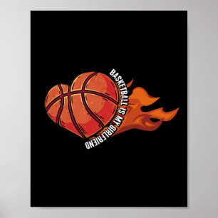 Póster El Baloncesto Es Mi Novia Juego De Baloncesto