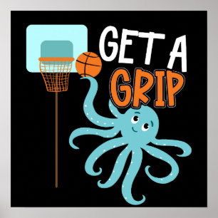 Póster El baloncesto obtiene una fuerte cita del pulpo