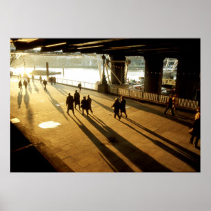 Póster el banco del sur en Londres