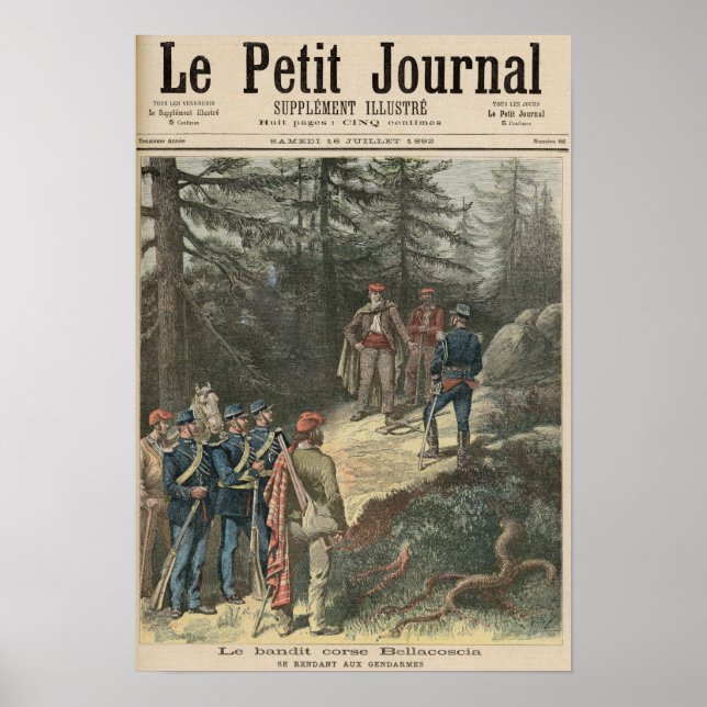 Póster El Bandido Corso Jacques Bellacoscia (Frente)