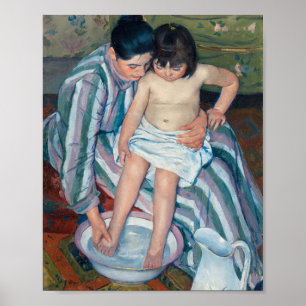 Póster El baño de los niños Mary Cassatt