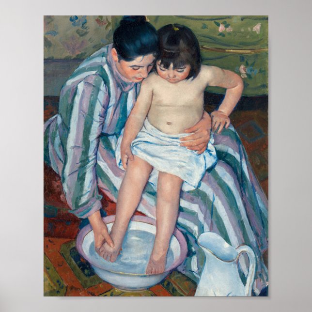 Póster El baño de los niños Mary Cassatt (Frente)