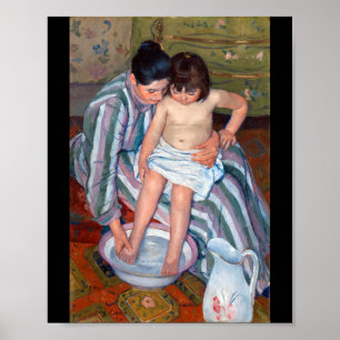 Póster El baño del niño, Mary Cassatt