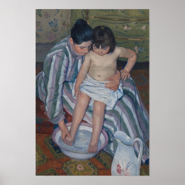 Póster El baño del niño por Mary Cassatt - Poster (Frente)