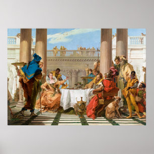 Póster El banquete de Cleopatra de Giambattista Tiepolo