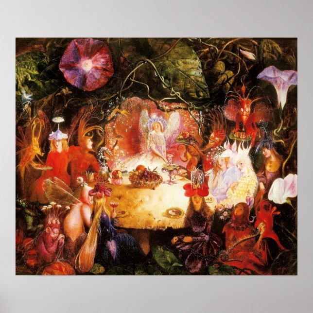 Póster "El banquete de las hadas" de Fitzgerald - Impresi (Frente)