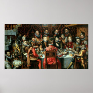 Póster El banquete de los monarcas, c.1599