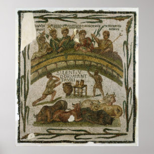 Póster El Banquete de Vestimenta, de El-Jem c.200-220