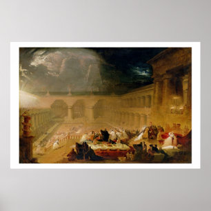 Póster El banquete del Belshazzar (aceite en lona)